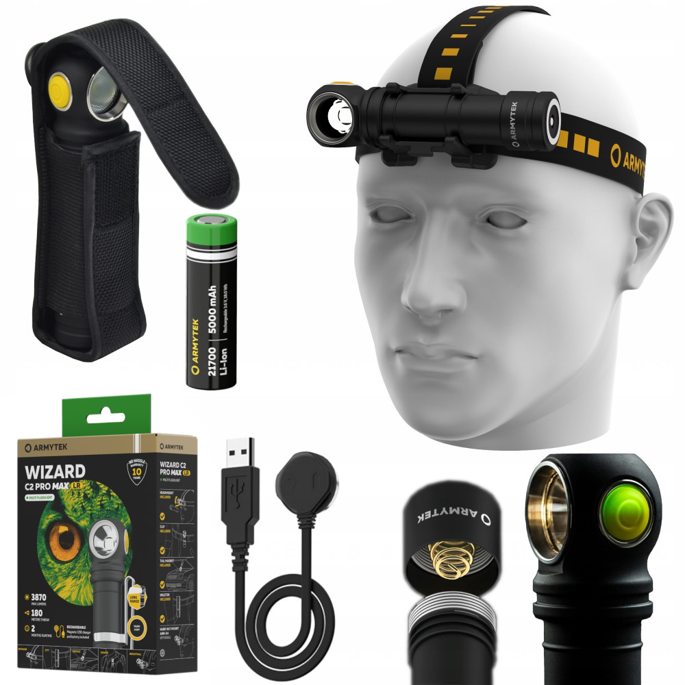 Latarka Wizard C2 Pro Max LR Daleki Zasięg Warm Armytek