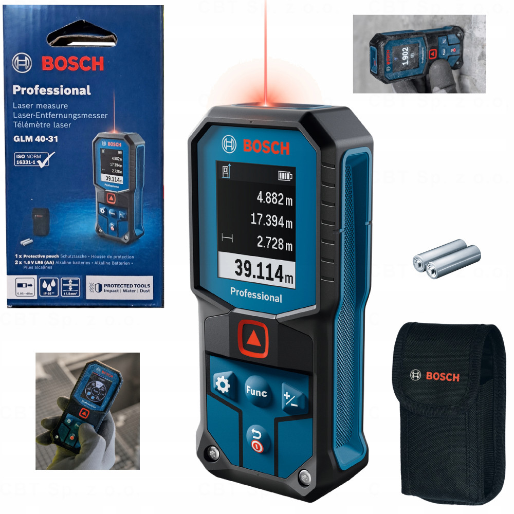 Dalmierz laserowy z wyświetlaczem LCD GLM 40-31 Bosch
