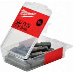 Bit torx TX20 długość 25 mm (25 sztuk) MILWAUKEE