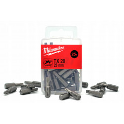 Bit torx TX20 długość 25 mm (25 sztuk) MILWAUKEE