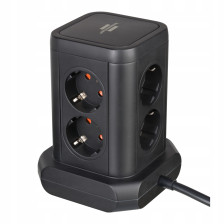 Listwa zasilająca wieża 8 gniazd 2m 3xUSB z włącznikiem BRENNENSTUHL