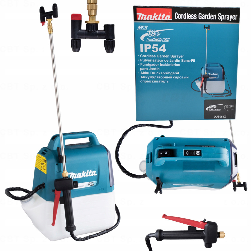 Opryskiwacz ogrodowy akumulatorowy 5l 18V regulowany DUS054Z LXT Makita