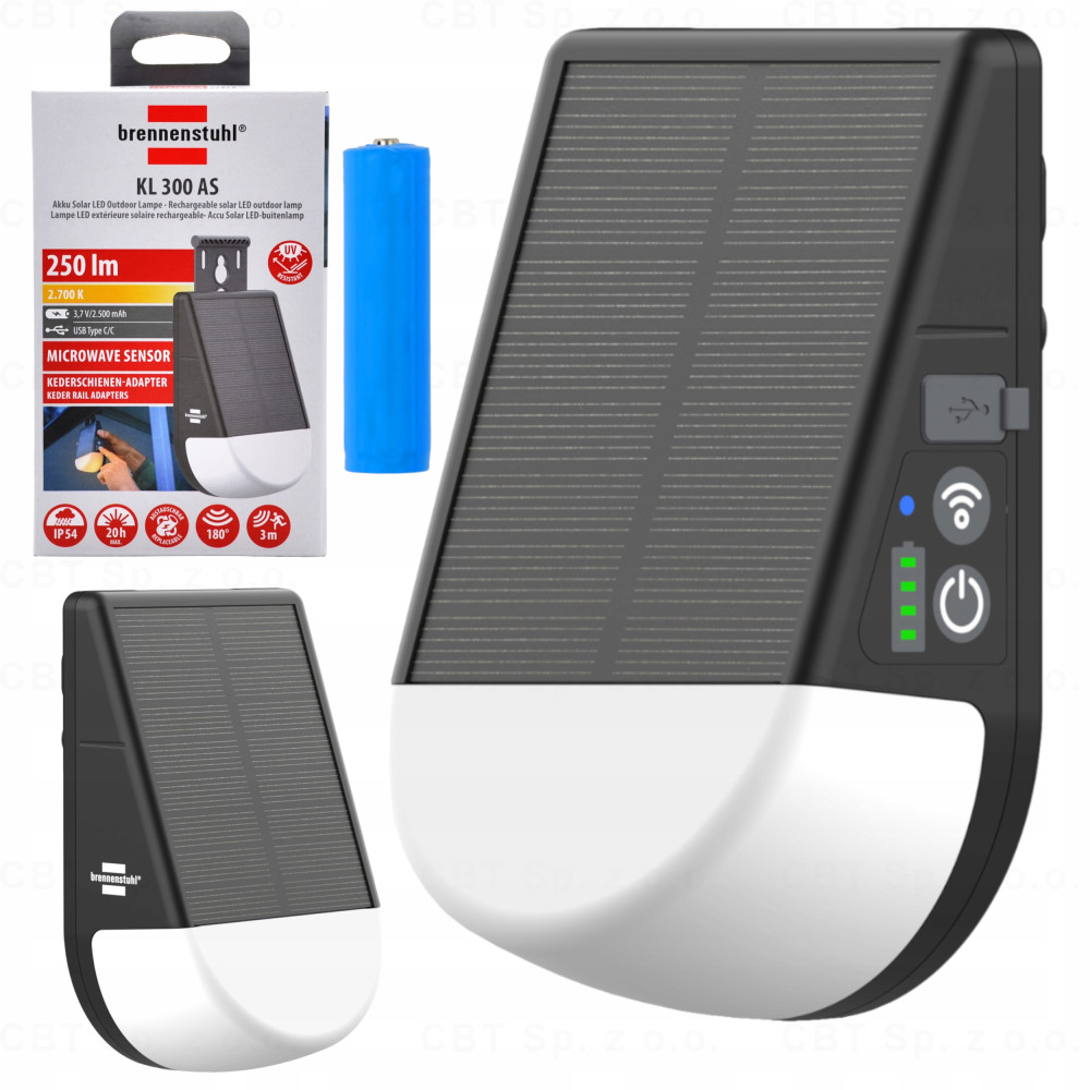 Akumulatorowa lampa solarna LED KL 300 AS Brennenstuhl