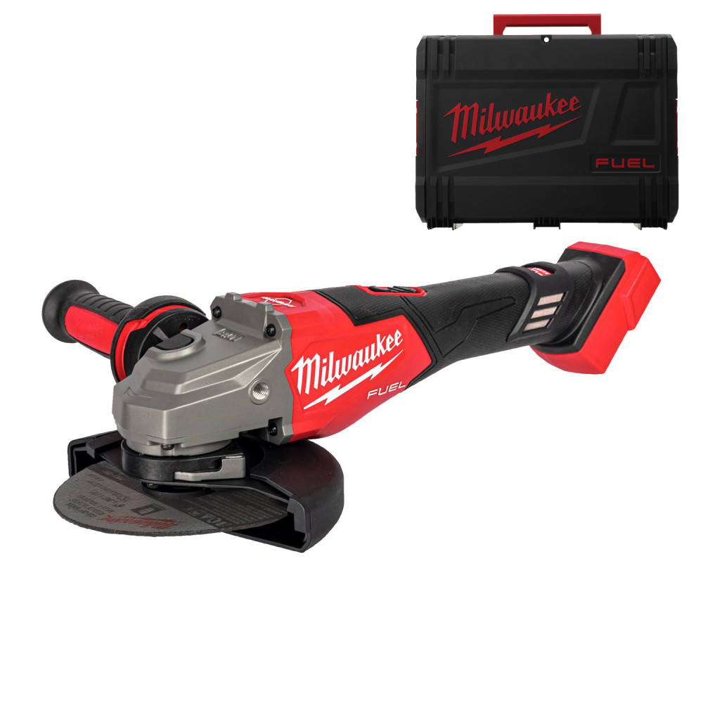 Szlifierka kątowa 150 mm akumulatorowa z hamulcem i włącznikiem suwakowym M18 FHSAG150XB2-0X Milwaukee