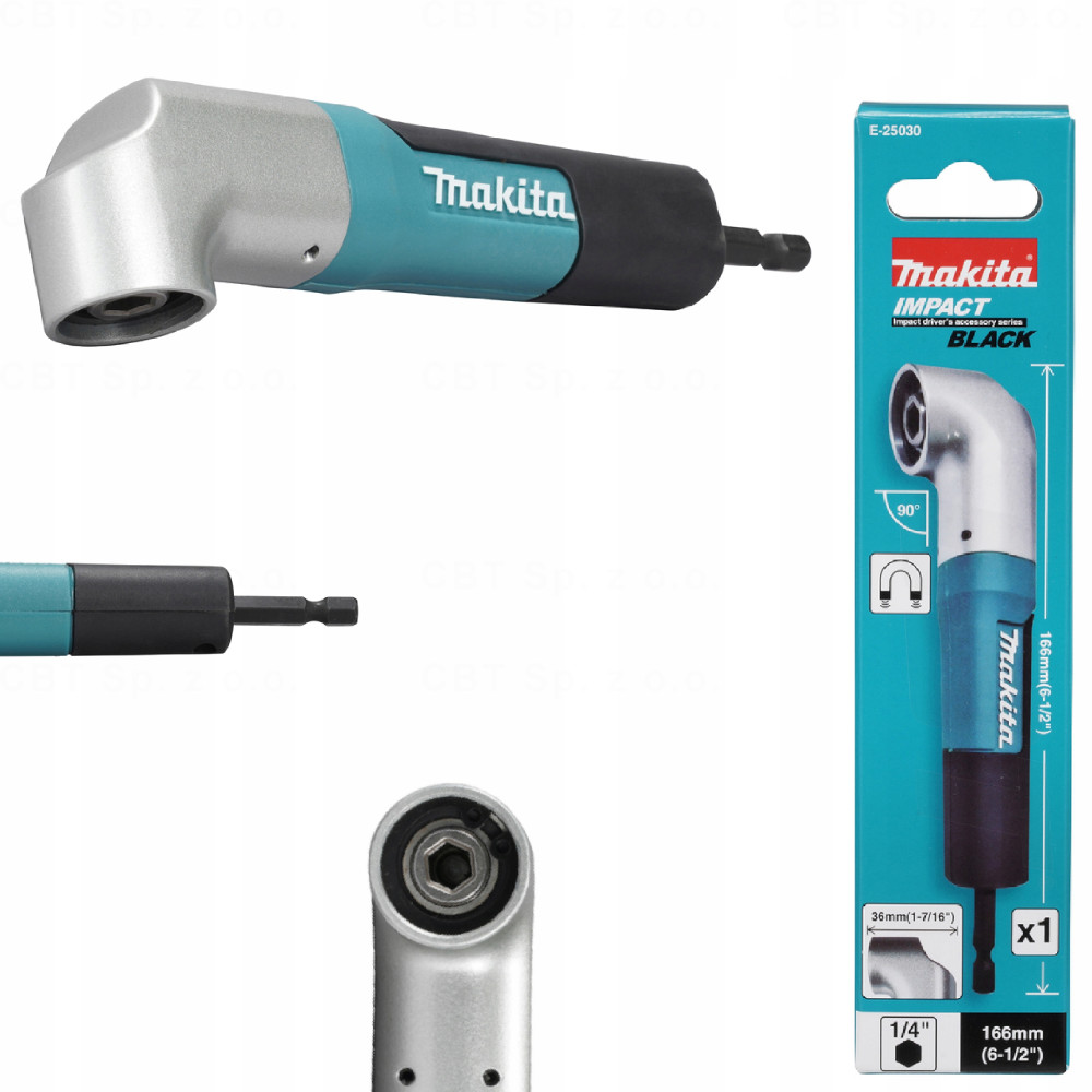 Nasadka kątowa 90° z uchwytem HEX 1/4" MAKITA