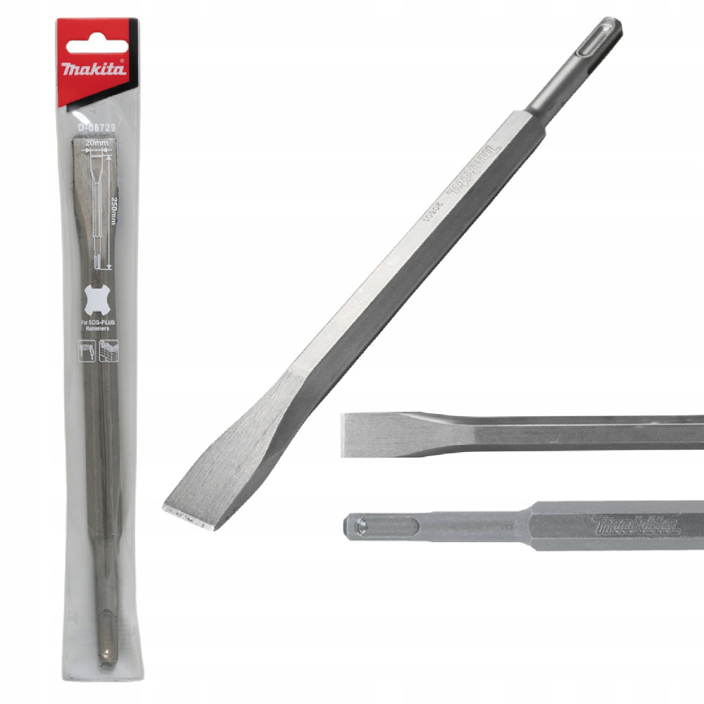 Dłuto przecinak płaski 20 mm uchwyt SDS PLUS Makita