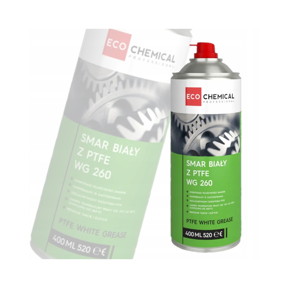 SMAR BIAŁY Z PTFE WG 260 PTFE WHITE GREASE -  400 ml ECOCHEMICAL
