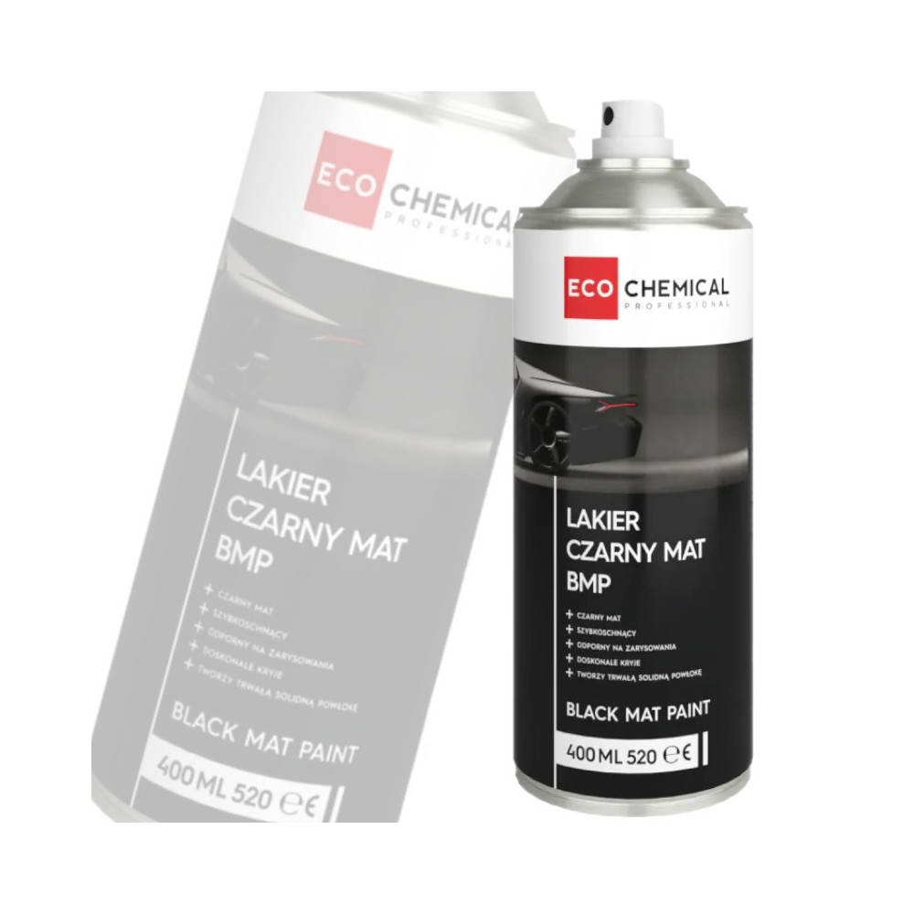 LAKIER AKRYLOWY CZARNY MATOWY - 400 ml ECOCHEMICAL