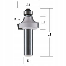 Frez krawędziowy z łożyskiem 6 mm MAKITA