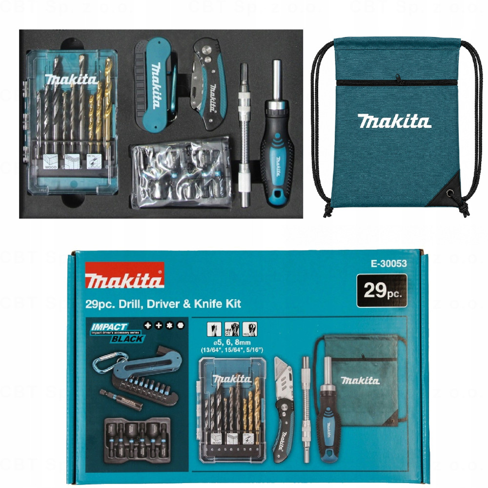 Zestaw akcesoriów w torbie (29szt) MAKITA
