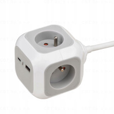 Listwa zasilająca 4 gniazda 2 USB ALEA Power 1,4m  USB-C.