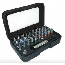 Zestaw bitów Standard 25 mm mieszany 31-cz. 1/4" C6,3 w kasecie z zaczepem na pasek WIHA