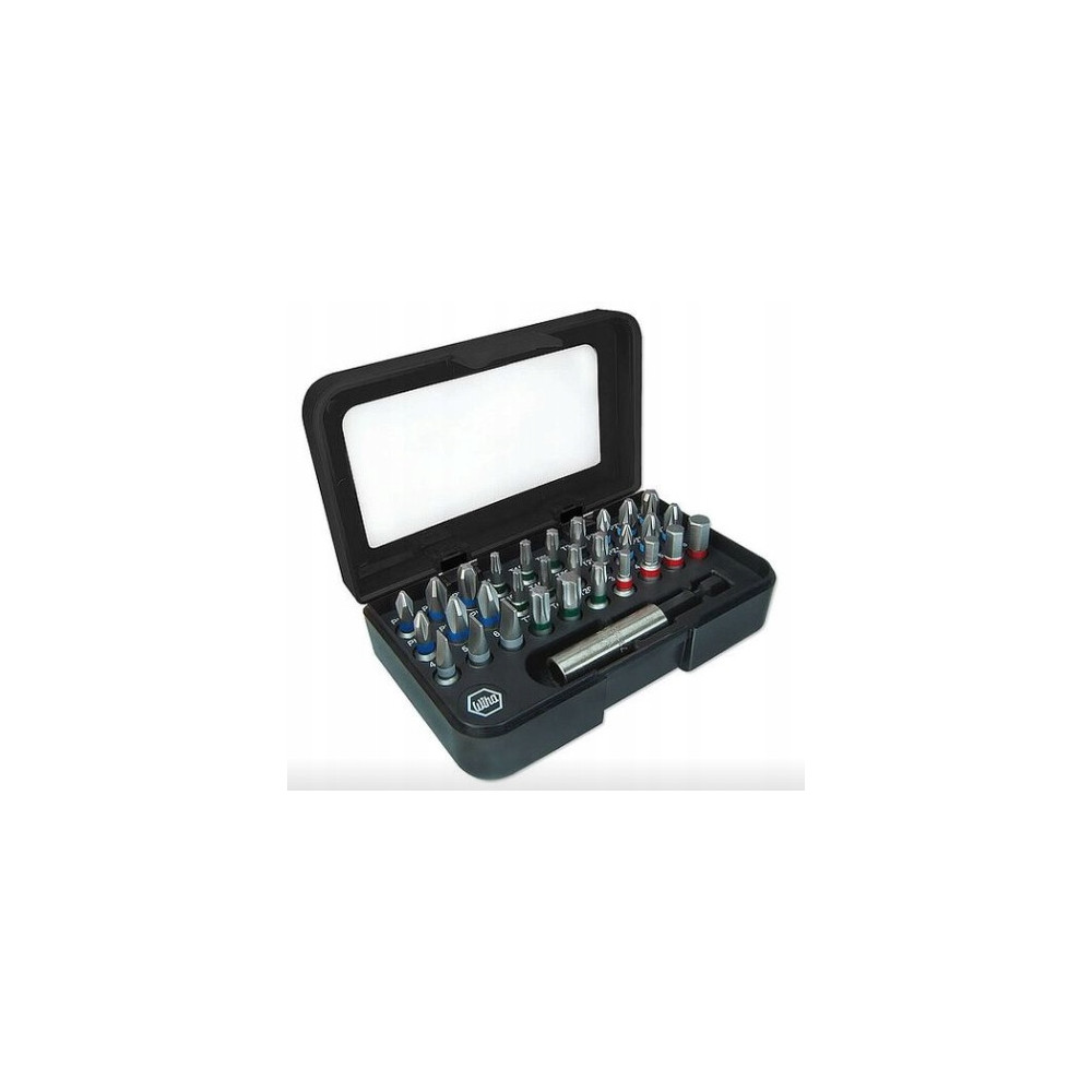 Zestaw bitów Standard 25 mm mieszany 31-cz. 1/4" C6,3 w kasecie z zaczepem na pasek WIHA