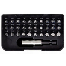 Zestaw bitów Standard 25 mm mieszany 31-cz. 1/4" C6,3 w kasecie z zaczepem na pasek WIHA