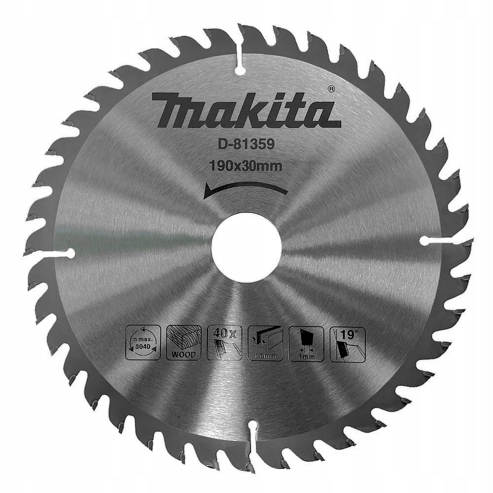 Tarcza tnąca Economy 190 x 30 mm 40Z MAKITA