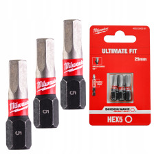 Bit ShW HEX5 25mm 3 szt...