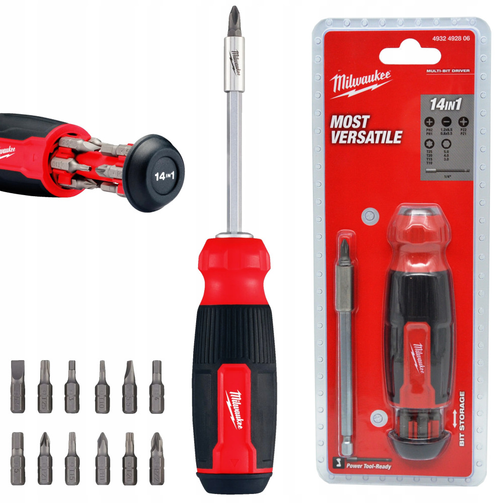 Śrubokręt wielobitowy 14x1 MILWAUKEE