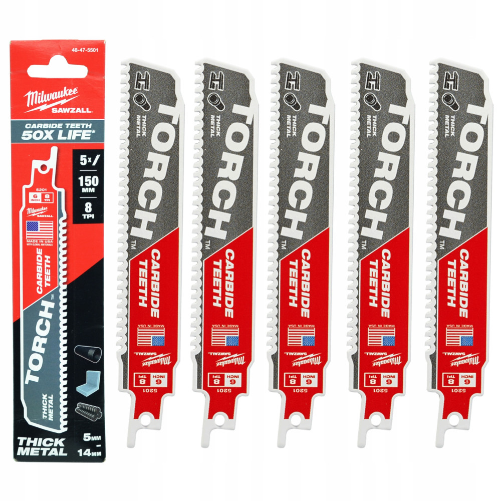 Brzeszczoty B. TCT TORCH 150x8T-5pc