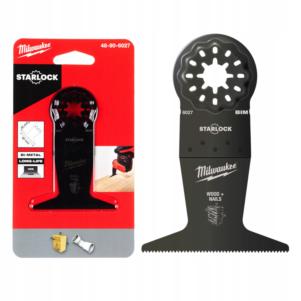 Brzeszczot do cięcia wgłębnego multi 65mm bimetal MILWAUKEE