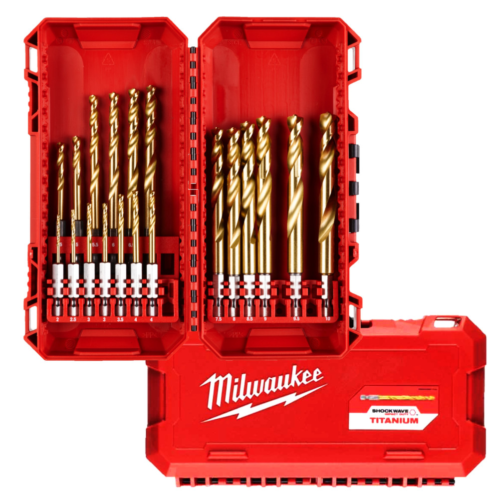Zestaw wierteł HSS-G Ti. 19 sztuk MILWAUKEE