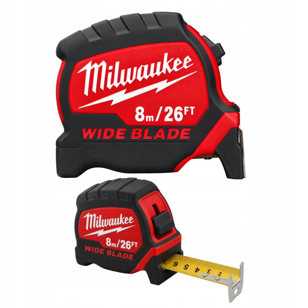 Miara zwijana 8m taśma miernicza Premium Wide MILWAUKEE