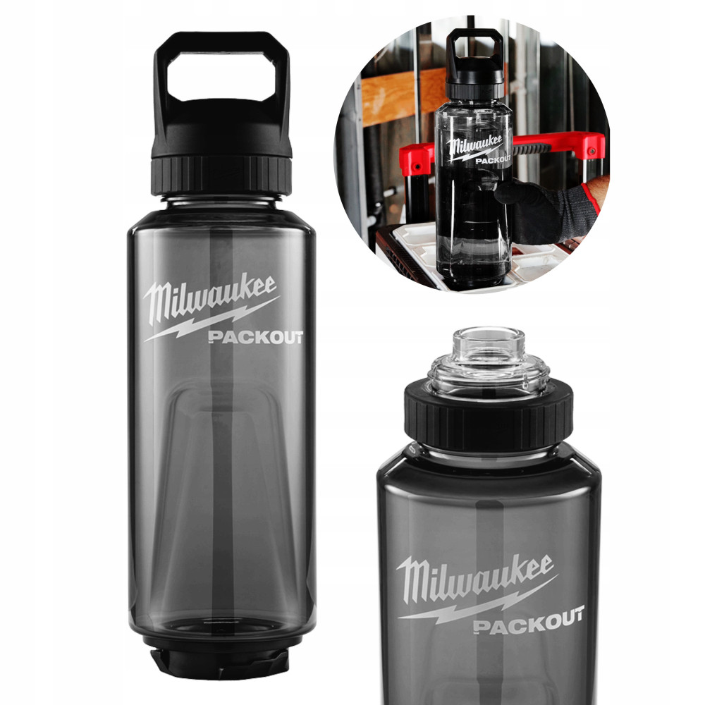 BUTELKA 1420 ML PLASTIKOWA CHUGLID CZARNA