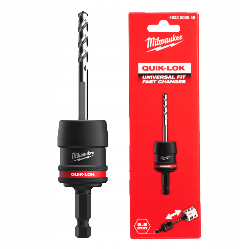 Uniwersalny uchwyt do pił otwornic / adapter 14-30 mm  QUIK-LOK 9.2mm HEX Milwaukee