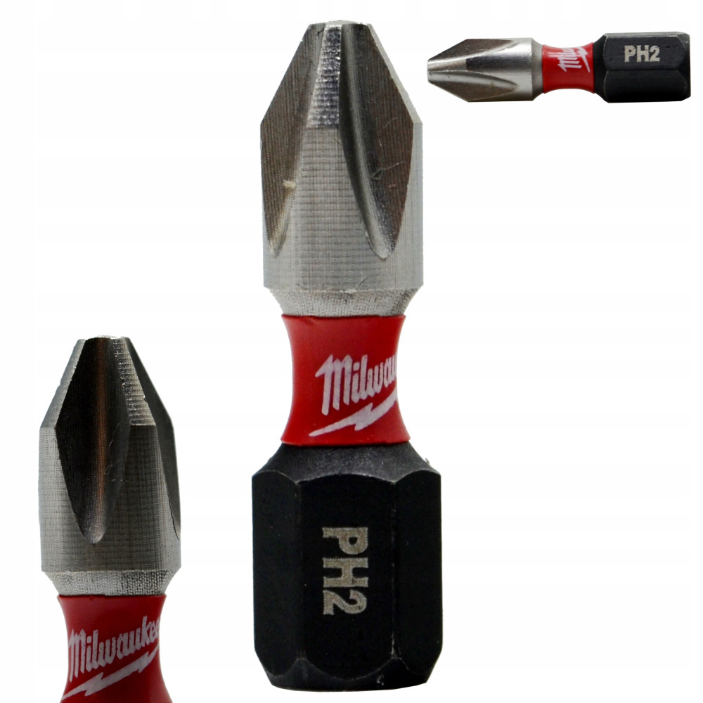 Bit Shockwave PH2 długość 25 mm (1 sztuka) MILWAUKEE