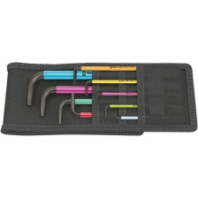 950/9 Hex-Plus Multicolour Imperial 1 Zestaw kluczy trzpieniowych z kulką, BlackLaser, calowych  WERA