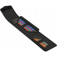 950/9 Hex-Plus Multicolour Imperial 1 Zestaw kluczy trzpieniowych z kulką, BlackLaser, calowych  WERA
