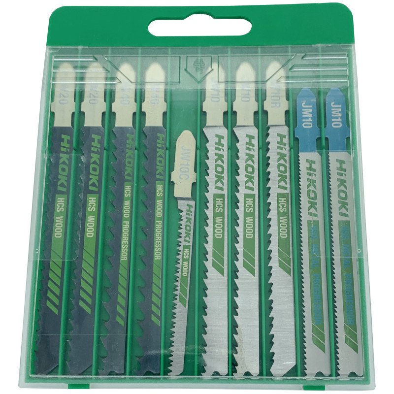 Zestaw brzeszczotów do wyrzynarki w kasecie 10cz.