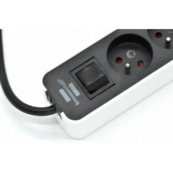 Listwa zasilająca ECOLOR 3 gniazda, białoczarna, 1,5m BRENNENSTUHL