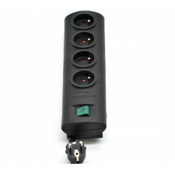 Listwa zasilajaca PrimeraLine 4 gniazda czarny 1,5m H05VVF 3G1,5 BRENNENSTUHL