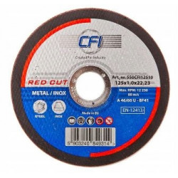Tarcza do cięcia RED CUT 125x1.0x22,20 METAL CFI