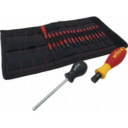 Wkrętak dynamometryczny zestaw TorqueVarioS electric 0,85,0 Nm (18 części) WIHA