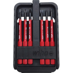 Zestaw bitów SlimBit Electric w kasecie (6 części) WIHA