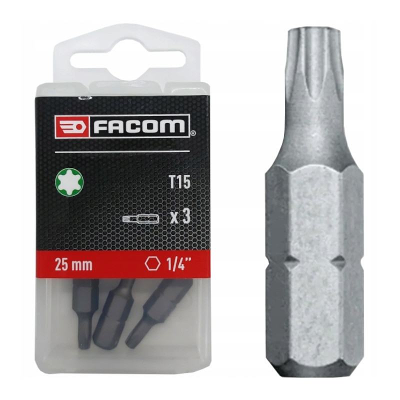 Zestaw 3 końcówek ex.115 T15 FACOM