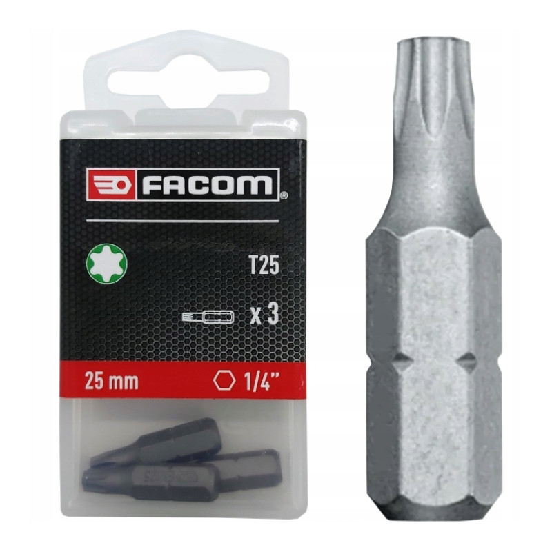 Zestaw 3 końcówek ex.125 T25  FACOM