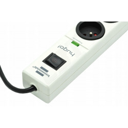 Przedłużacz listwowy przepieciowy 4 gniadza bialy 2 m H05VVF3G1,5 19.500A BRENNENSTUHL