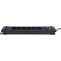 Listwa zasilająca PremiumLine z USB 6gniazd czarny 3 m H05VVF 3G1,5 BRENNENSTUHL