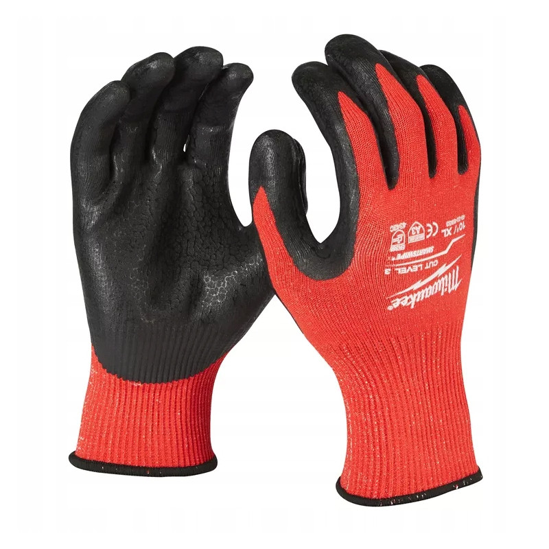 Rękawice odporne na przecięcia  rozmiar XL&#47;10, poziom ochrony 3&#47;C MILWAUKEE