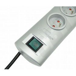 Listwa zasilająca z 4 gniazdami i kablem 1,5 m srebrna BRENNENSTUHL