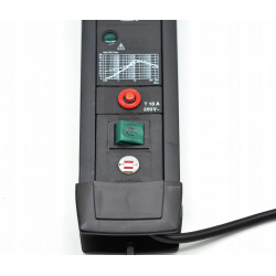 Listwa przepięciowa z 4 gniazdami i ochroną przepięciową do 30.000 A,  kabel 3 m z wyłącznikiem czar