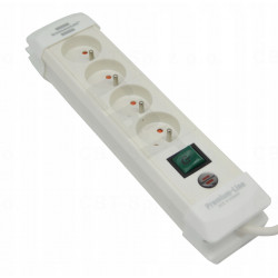 Listwa zasilająca z 4 gniazdami i kablem 1,8 m biała BRENNENSTUHL