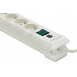 Listwa zasilająca z 4 gniazdami i kablem 1,8 m biała BRENNENSTUHL