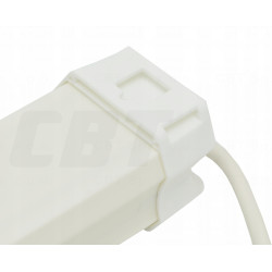 Listwa zasilająca z 4 gniazdami i kablem 1,8 m biała BRENNENSTUHL