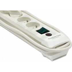 Listwa zasilająca z 4 gniazdami i kablem 1,8 m biała BRENNENSTUHL