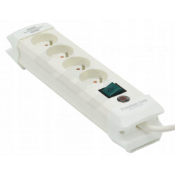 Listwa zasilająca z 4 gniazdami i kablem 1,8 m biała BRENNENSTUHL