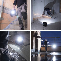 Lampa robocza 40W kompatybilny z akumulatorami 18V od 5 różnych producentów Powertool Multi Battery 