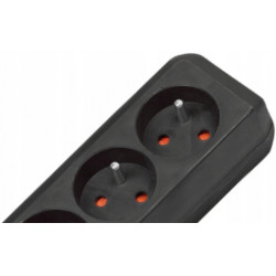 Listwa zasilająca EcoLine 6 gniazda czarny 1,5m H05VVF 3G1,0 FR BRENNENSTUHL